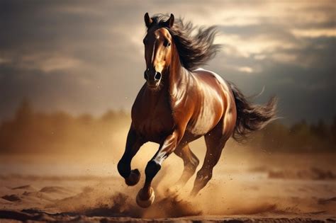 Premium AI Image | Horses activities like running jumping walking and ...