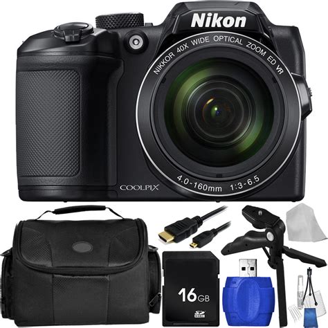 Nikon Coolpix B500 Digital Camera Black With Accessory Bundle