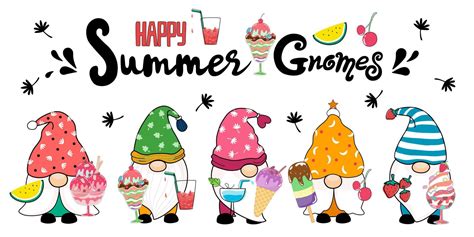 Summer Gnome Vector Art Icons And Graphics For Free Download