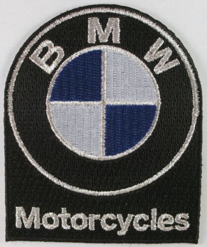 Bmw Motorcycle Patch Black W Rondel Bikers Motorbikes Iron On Ebay