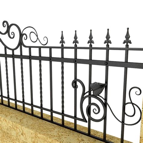 Wrought Iron Fence 4 3d Model 39 Obj Max Free3d