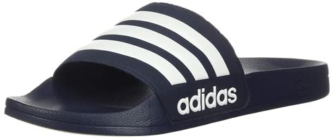 Adidas Mens Adilette Shower Slide Collegiate Navywhitecollegiate