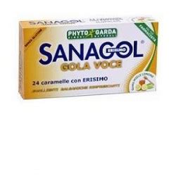 SANAGOL GOLA VOCE 24 Caramelle Con ERISIMO