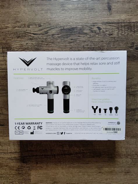 Hyperice Hypervolt Plus Percussion Massage Gun Black 852152004517 Ebay