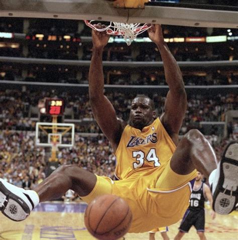 Shaquille Oneal Dunk Breaks Backboard