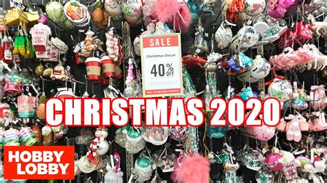 Hobby Lobby Christmas Decor 2020 Shop With Me Christmas Ornaments Youtube