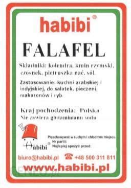 Habibi Przyprawa Do Falafeli Falafela Kg Ceny I Opinie Ceneo Pl