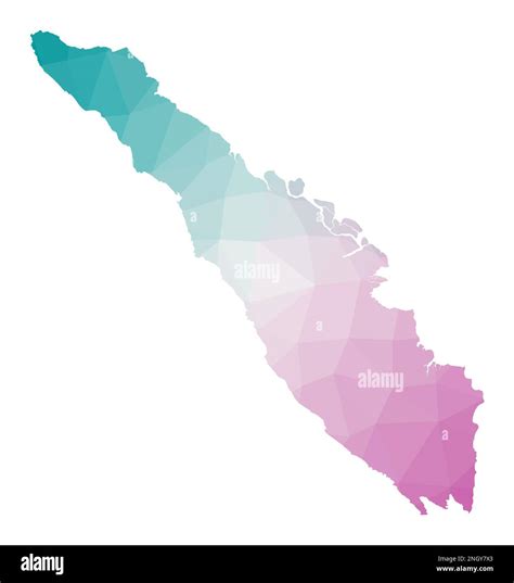 Mapa Poligonal De Sumatra Ilustraci N Geom Trica De La Isla En Colores