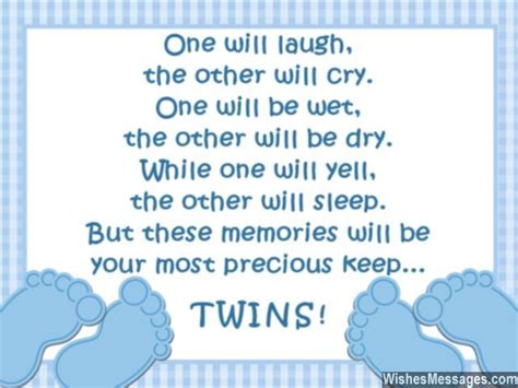 Congratulations for Having Twins: Newborn Baby Card Wishes ...