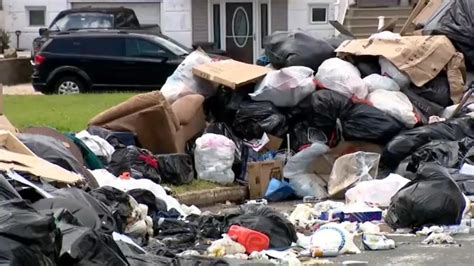 philly trash overflow city worker strike hits  week mark daily presser