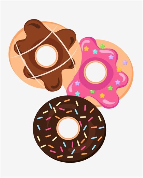 Gambar Ilustrasi Gratis Vektor Donat Cokelat Donat Clipart Donat