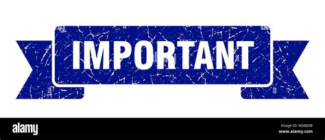 important grunge ribbon. important sign. important banner Stock Vector Image & Art - Alamy