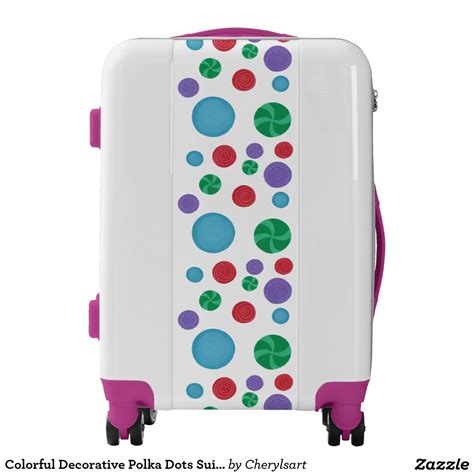 Colorful Decorative Polka Dots Suitcases Luggage Suitcase Luggage