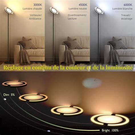 Lampadaire Sur Pied Fimei Avec Luminosit R Glable K K