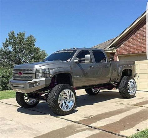 Pin By Marladonnelly On 〰 Jacked Up 〰 Trucks Lifted Chevy Trucks