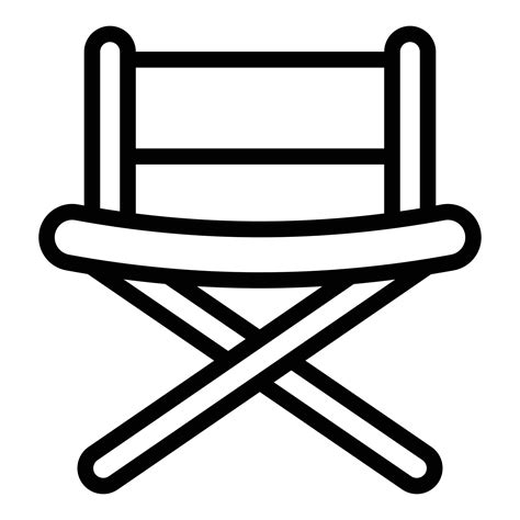 Movie Chair Director Icon Outline Style 14317439 Vector Art At Vecteezy