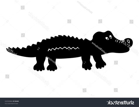 Alligator Silhouette SVG