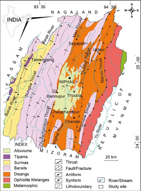 Surveys By Gsi Geological Survey Of India In Manipur Has Reported