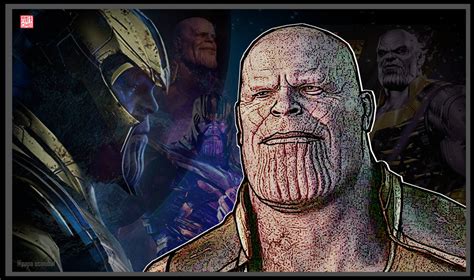 Thanos- Marvel Comics Character by PapaOsmubal on DeviantArt