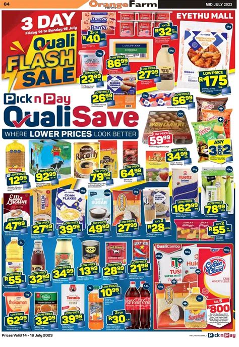 Massive 3 Day Sale At Pick N Pay Eyethu Mall Orange Farm News