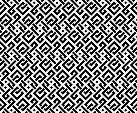 Premium Vector Geometric Interlaced Black Squares Seamless Pattern