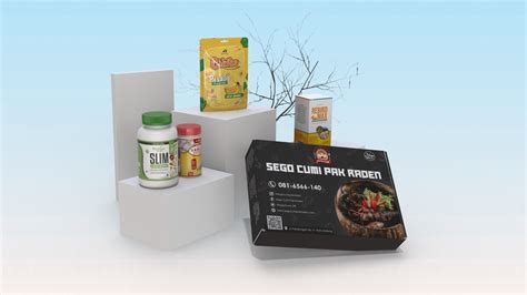 Jasa Mockup Packaging Hasil Render 3D 1 Hari Jadi