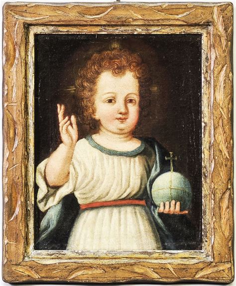 SALVATOR MUNDI Fine Del XVII Secolo Late 17th Century Olio Su Tela