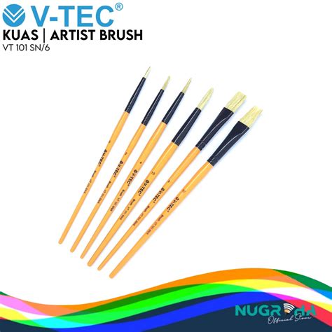 Jual Brush Kuas Cat Air Cat Minyak Lukis Acrylic V Tec Set Vt Sn