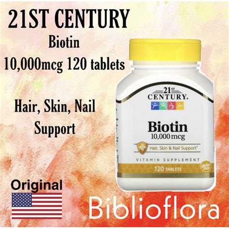 Jual 21st Century Biotin 10000 Mcg 120 Tablets Jakarta Pusat Biblioflora Tokopedia