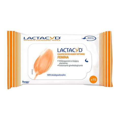 Lactacyd Femina Chusteczki Do Higieny Intymnej 15 Szt