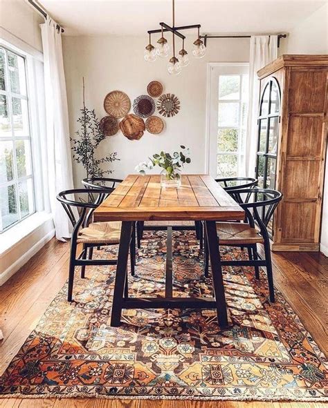 Bohemianlivingroom In 2020 Bohemian Dining Room Dining Room Decor