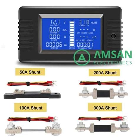 PZEM 015 With R Shunt 50A 100A 200A 300A Battery Analyzer Peacefair