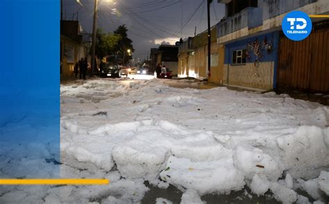 Lluvia En Puebla Deja Las Calles Cubiertas Granizo Fotos Telediario