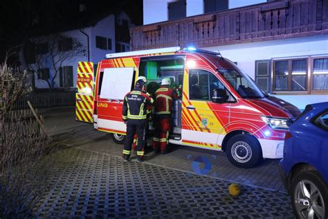 B Brand Hackschnitzelbunker Freiwillige Feuerwehr Murnau