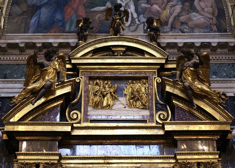 Rom Santa Maria Maggiore Cappella Paolina Detail Des Altars Detail