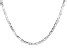 18K Yellow Gold Over Sterling Silver 4 40MM Flat Figaro Chain 20 Inch