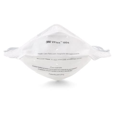 3M 1804 VFlex Healthcare Particulate Respirator and Surgical Mask N95