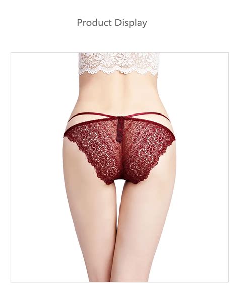 Hot Selling Cheap Stretchy Lace Trimmed Bikini Underwear Sexy