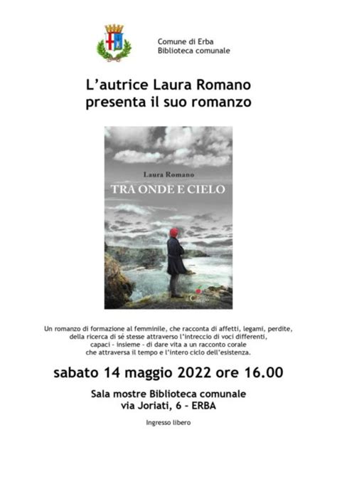 Erba Il 14 Maggio In Biblioteca Il Romanzo Tra Onde E Cielo Di Laura