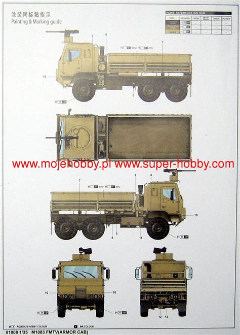 M1083 FMTV Cargo Truck w/ Armor Cab Trumpeter 01008