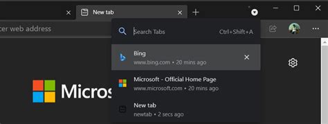 Tab Search Feature Is Getting Better In Microsoft Edge