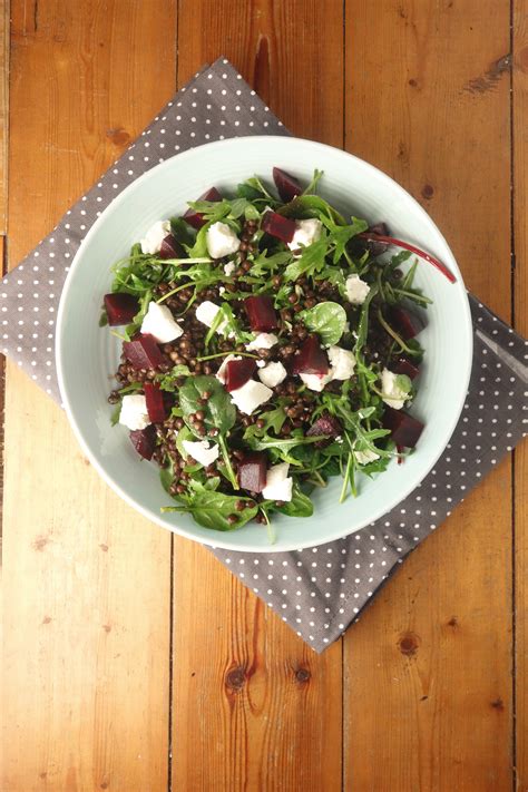 Beetroot Goats Cheese Lentil Salad A Dash Of Ginger