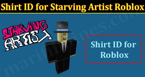 Shirt ID For Starving Artist Roblox (March) Details!