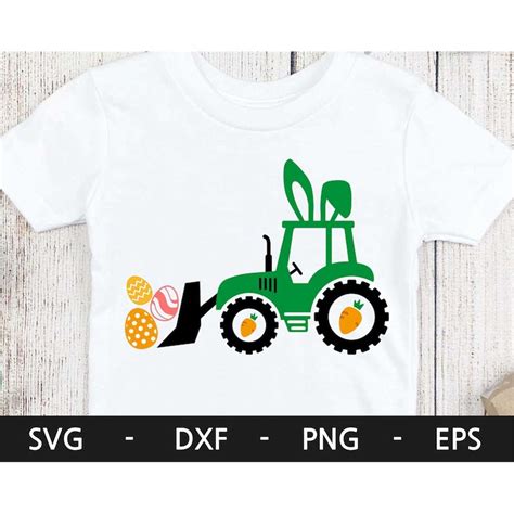 Easter Bunny Tractor Svgeaster Tractor Svg Boys Easter Sv Inspire