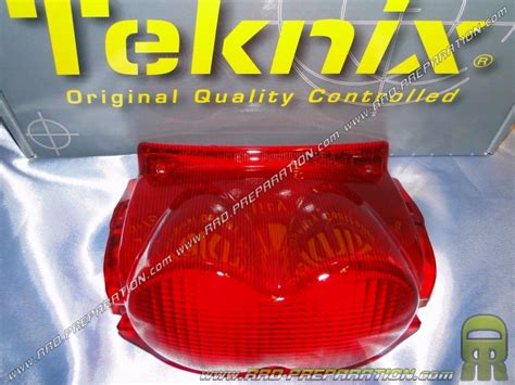 Lente De Luz Trasera Roja Teknix Para Scooter Mbk Ovetto Yamaha Neo S