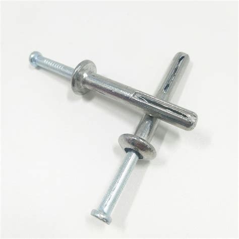 X Galvanized Zinc Alloy Hammer Drive Pin Anchor Mushroom Head