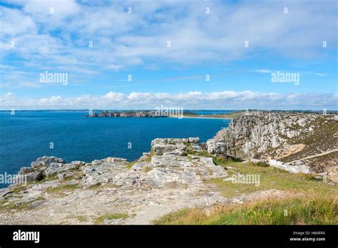 Rocky Coastal Scenery Around Pointe De Pen Hir In Brittany France