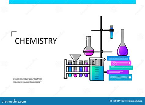 Chemistry. Template for for Your Design Stock Vector - Illustration of ...