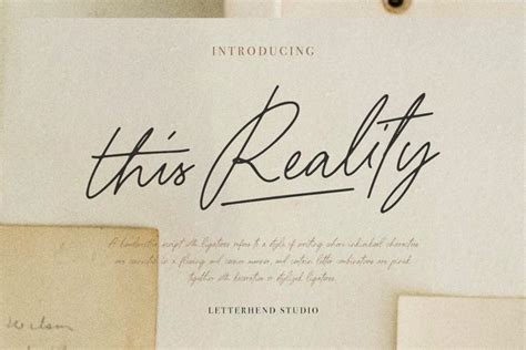 This Reality Handwritten Script