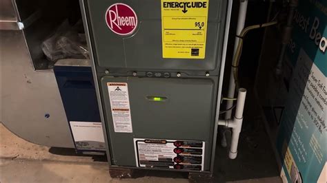 Rheem Classic 90 Plus Gas Furnace Start Up Winter 2023 Youtube